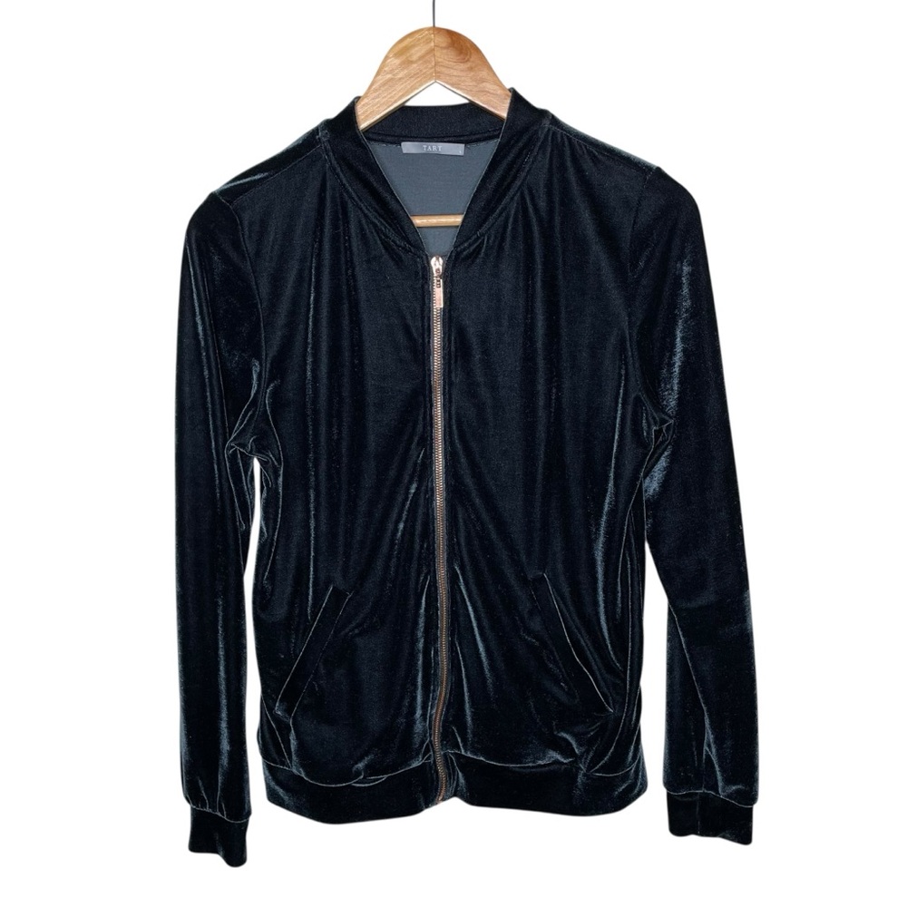 Tart Bentley Velvet Bomber Jacket‎ Black